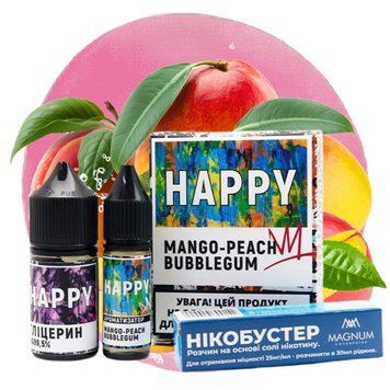 Фото Комплект HAPPY Salt Манго Жуйка (Mango Bubblegum) 30 ml