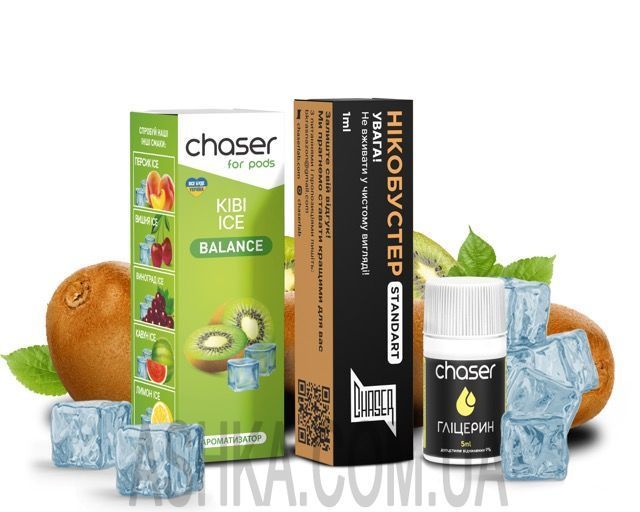 Комплект Chaser Salt Киви ICE 30 мл - купить в Киеве 💨 ASHKA