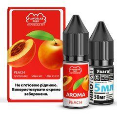 Фото Комплект PUFF SALT 50 мг 10 мл FlavorLab Персик