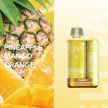 Фото Elf Bar TE5000 Ананас, манго, апельсин (Pineapple Mango Orange) 550mAh 5%