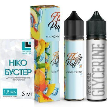 Фото Комплект Crunchy Peach ICE Fluffy Puff 60мл