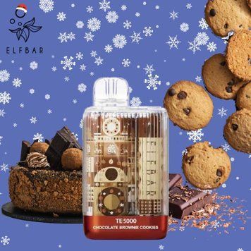 Фото Elf Bar TE5000 Christmas Edition Печиво (Chocolate Brownie Cookies)