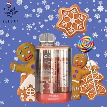 Фото Elf Bar TE5000 Christmas Edition Імбирний пряник (Ginger Man)