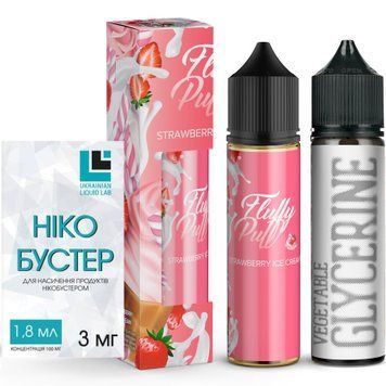 Фото Комплект Strawberry Ice Cream Fluffy Puff 60мл