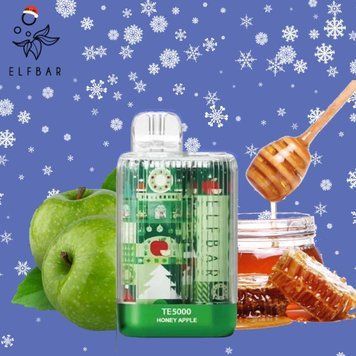 Фото Elf Bar TE5000 Christmas Edition Медове яблуко (Honey Apple)