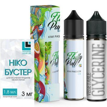 Фото Комплект Kiwi Passion ICE Fluffy Puff 60мл