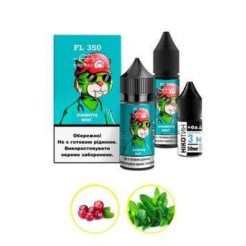 Фото Комплект FL350 30 мл FlavorLab Cranberry mint