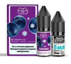 Фото Комплект PUFF SALT 50 мг 10 мл FlavorLab Чорниця з льодом