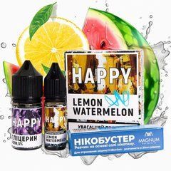 Фото Набор HAPPY Salt Лимон Арбуз (Lemon Watermelon) 30 ml