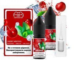 Фото Комплект PUFF SALT 50 мг 10 мл FlavorLab Вишня Ментол