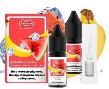 Фото Комплект PUFF SALT 50 мг 10 мл FlavorLab Кавун Малина