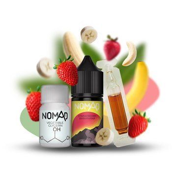 Фото Комплект Nomad Salt Клубника Банан 30ml