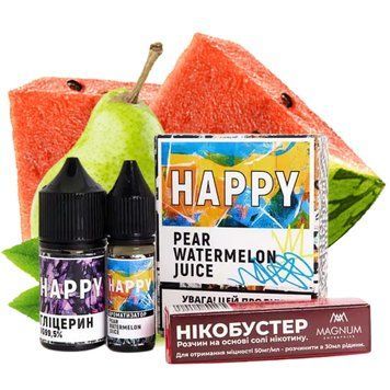 Фото Комплект HAPPY Salt Груша Кавун (Pear Watermelon) 30 ml